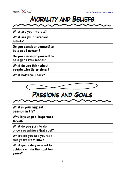 Character Interview Worksheet Preview 6